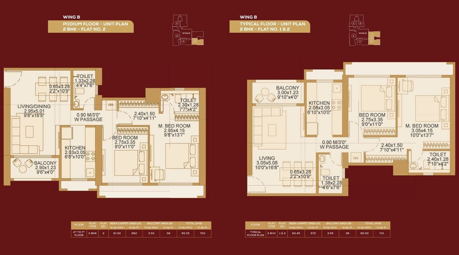 Dosti-604-Podium-Unit-Floor-Plan-Wing-B-2-BHK